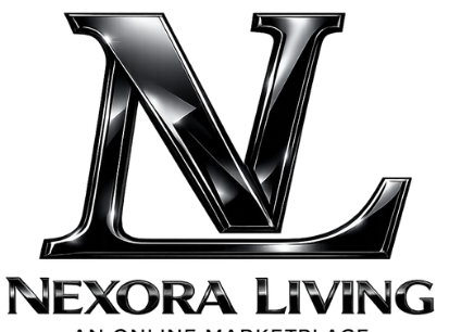 Logo of Nexora Living with a stylized 'N' on a white background
